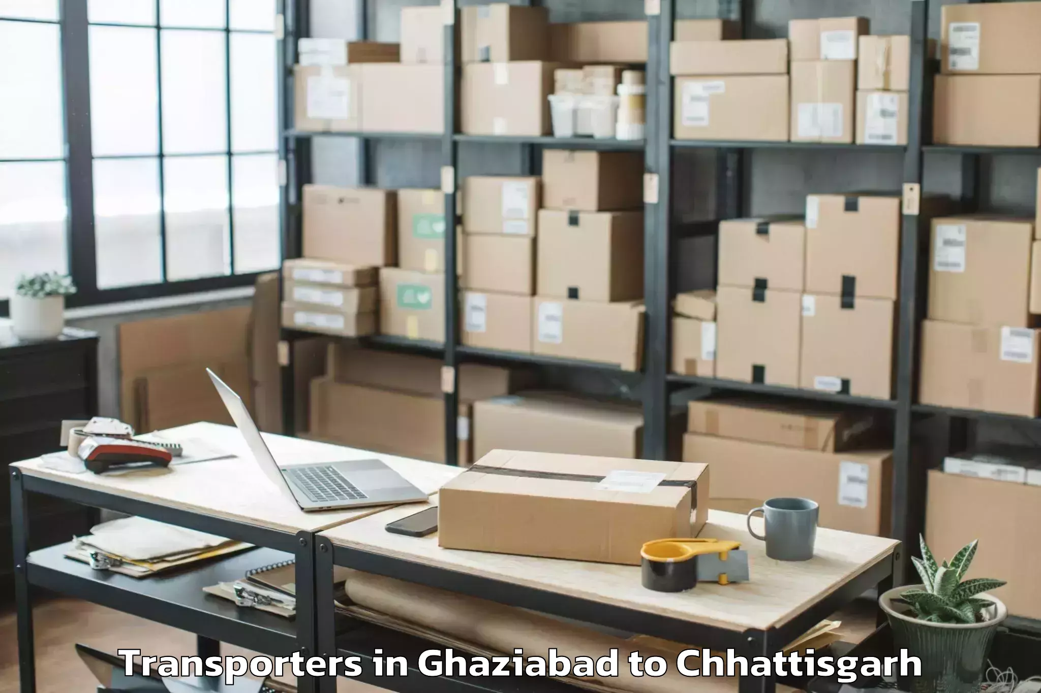 Leading Ghaziabad to Bhanupratappur Transporters Provider